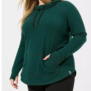 Cowl Neck Active Hoodie